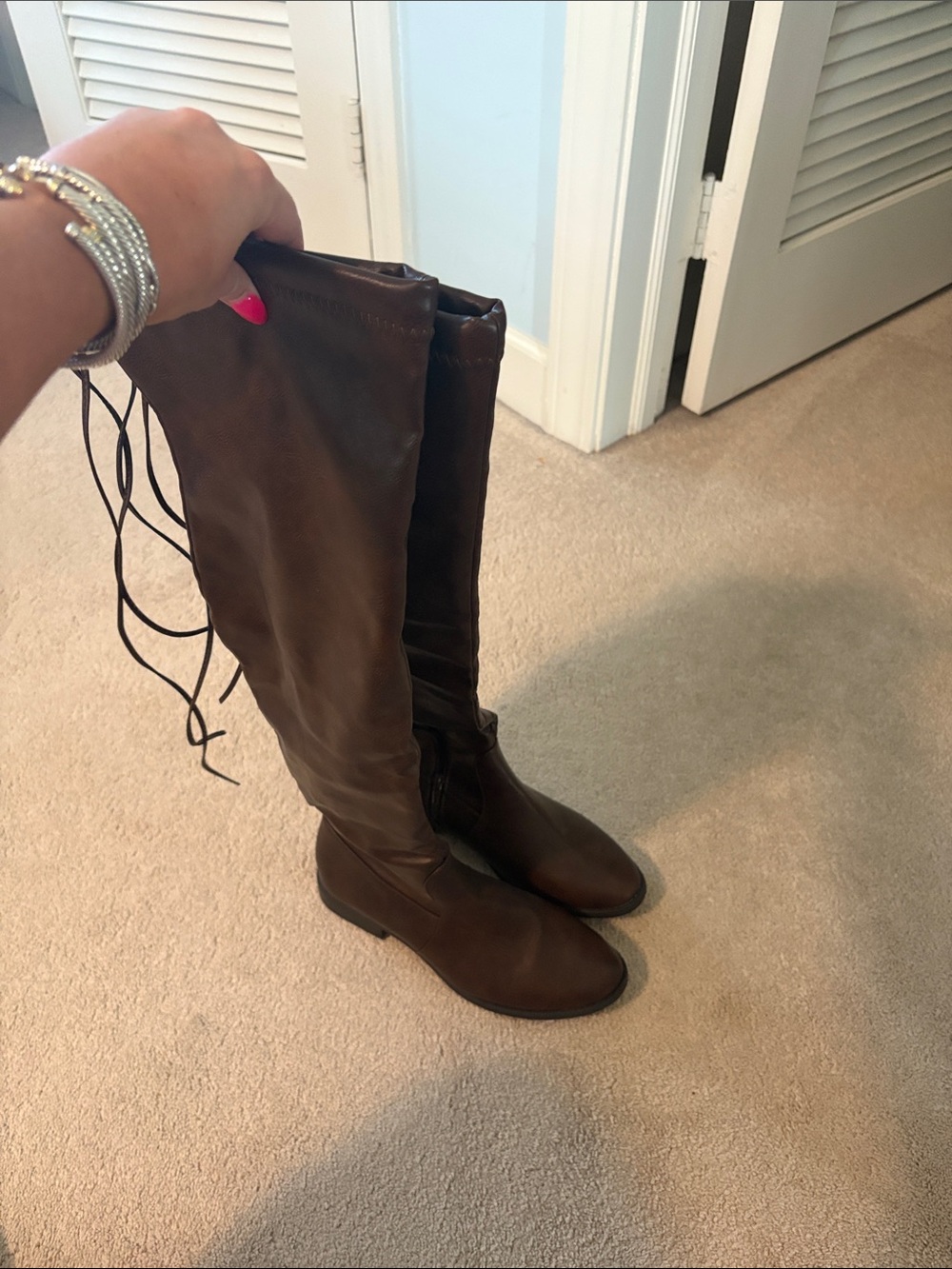 Charlotte Russe Brown Over the Knee Boots